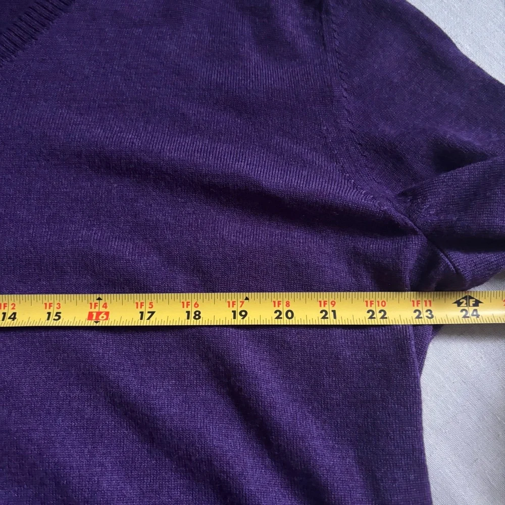 Banana Republic Men's V-Neck Sweater in Purple